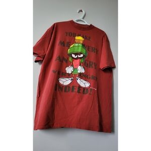 Red Graphic T-Shirt with Cartoon Character